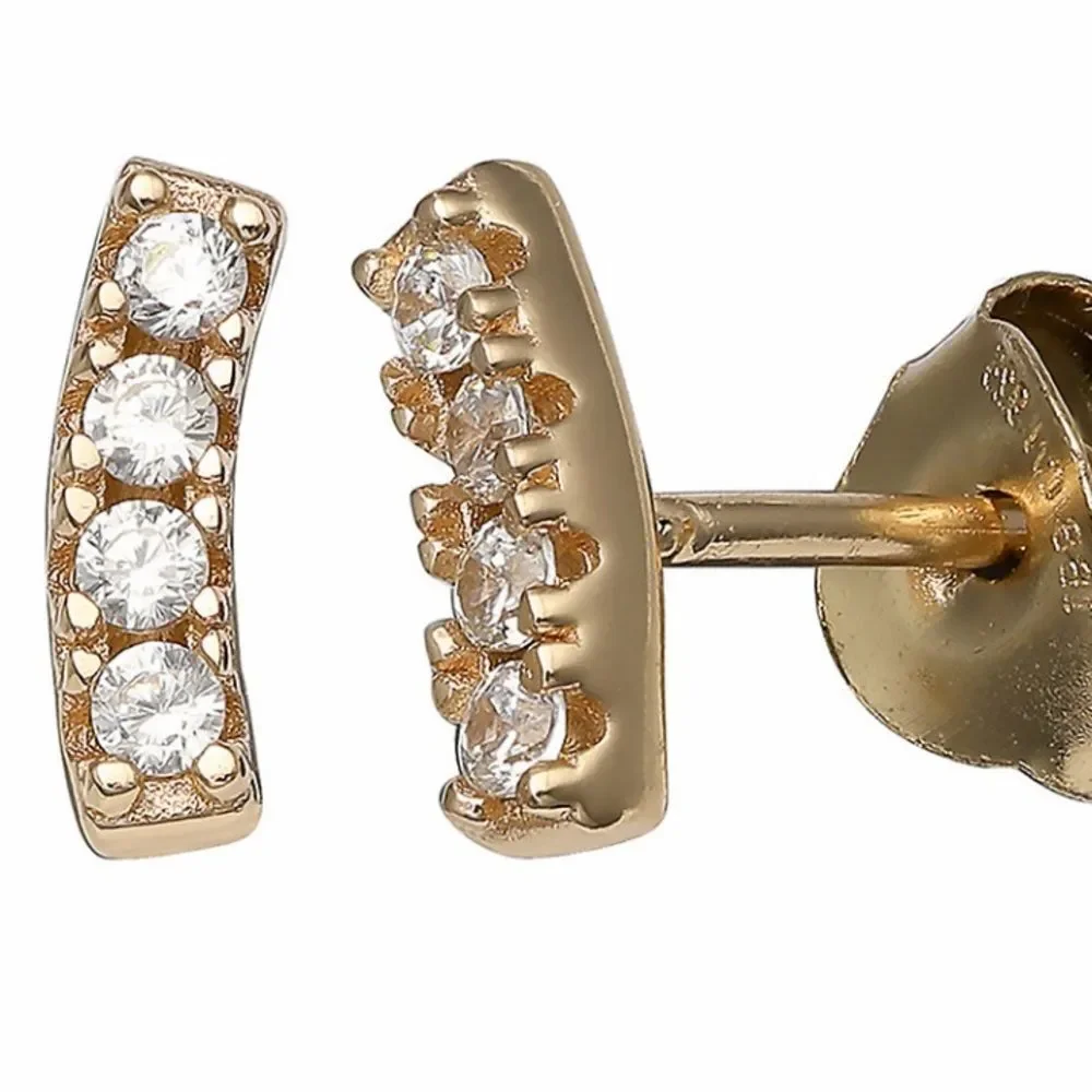 Cubic Zirconia sterling silver earrings